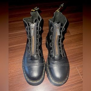 Sinclair Milled Nappa Leather Platform Dr. Marten Boots